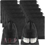 Ten Travel Shoe Bags with Window
