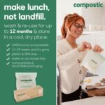 Sixty Compostable Sandwich Bags - Image 5