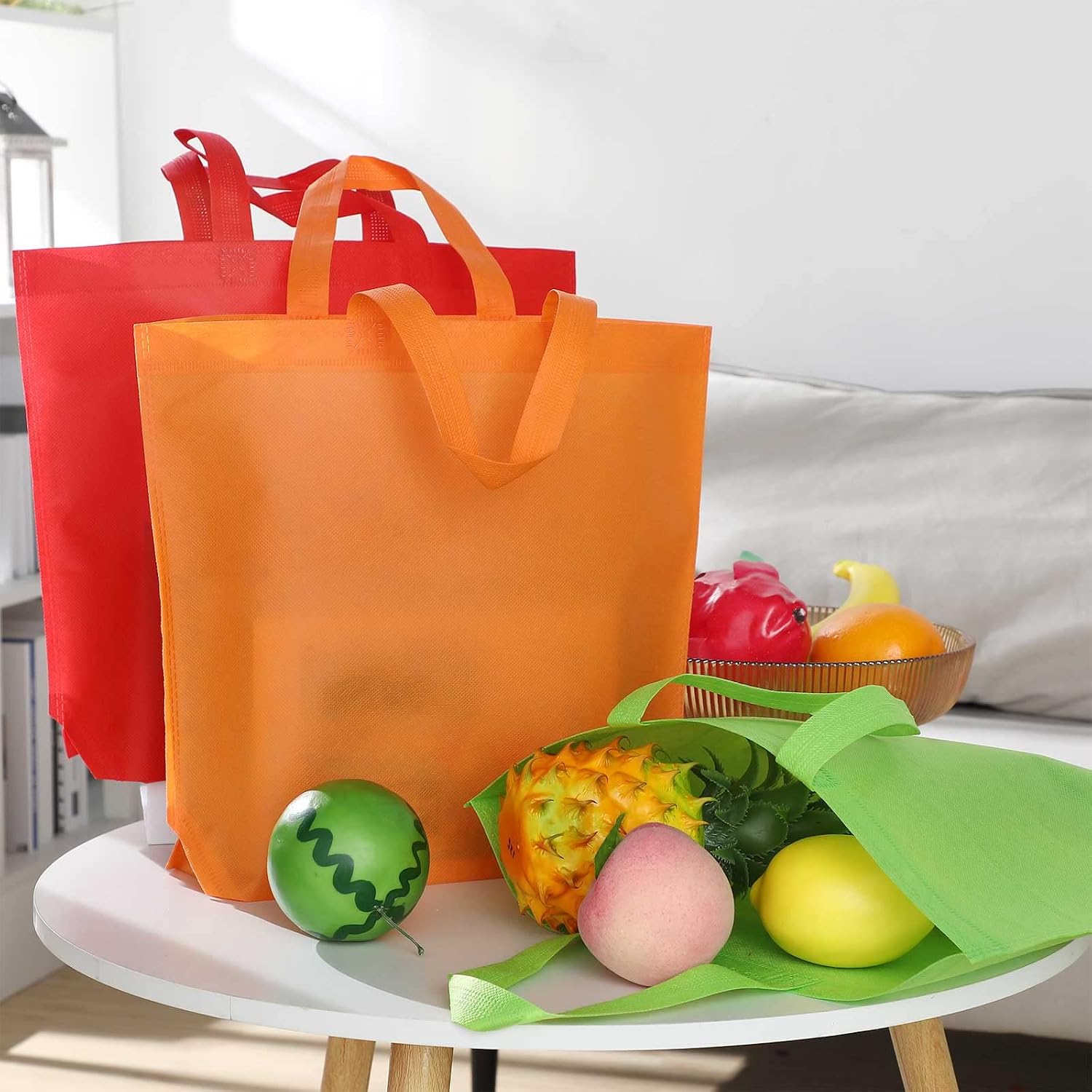 Non-Woven Gift and Shopping Totes, 80 Pieces, Multicolour