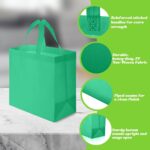 Hundred Green Non-Woven Totes - Image 5