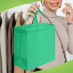 Hundred Green Non-Woven Totes - Image 2