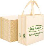 Fifty Heavy-Duty Cream Grocery Bags - Image 11
