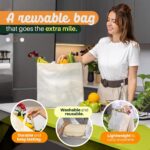 Fifty Heavy-Duty Cream Grocery Bags - Image 3